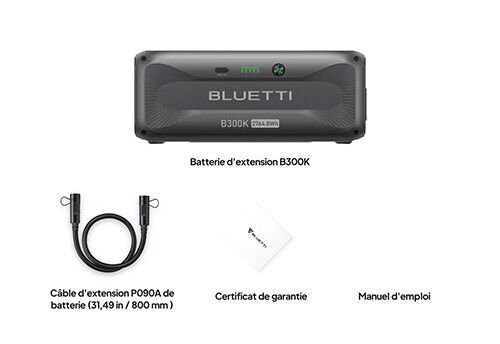 BLUETTI B300K - Batterie d'extension 2764,8Wh